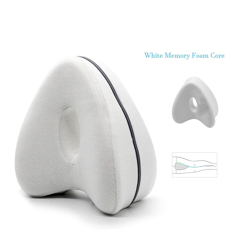 Heart-Shaped Memory Foam Leg Support Pillow