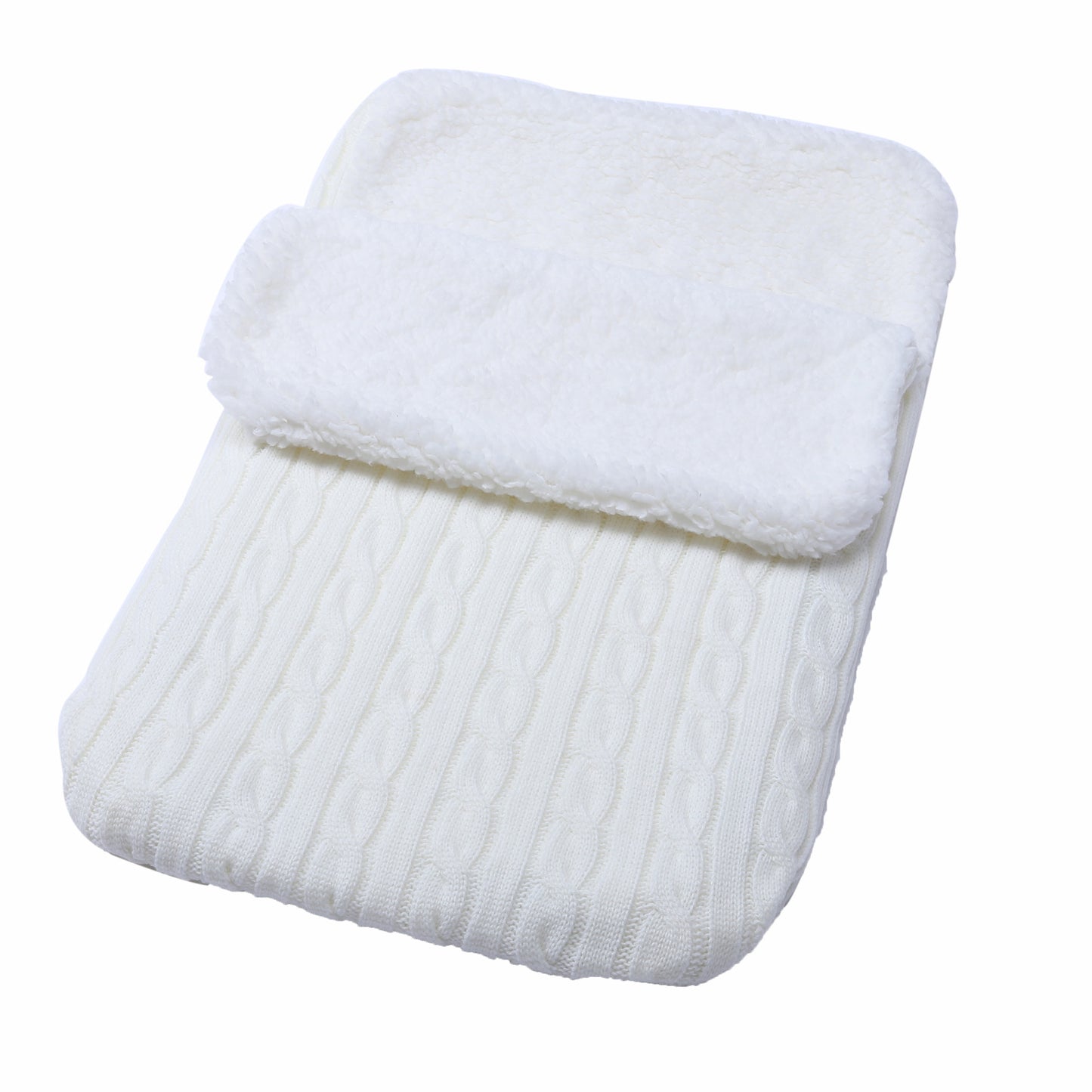 Fleece-lined Wool Knit Stroller Sleeping Bag