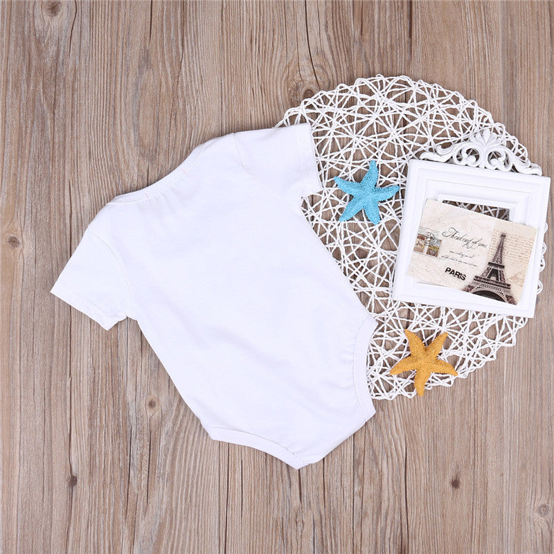 Baby Romper Sisters And Brothers Printed Short Sleeve