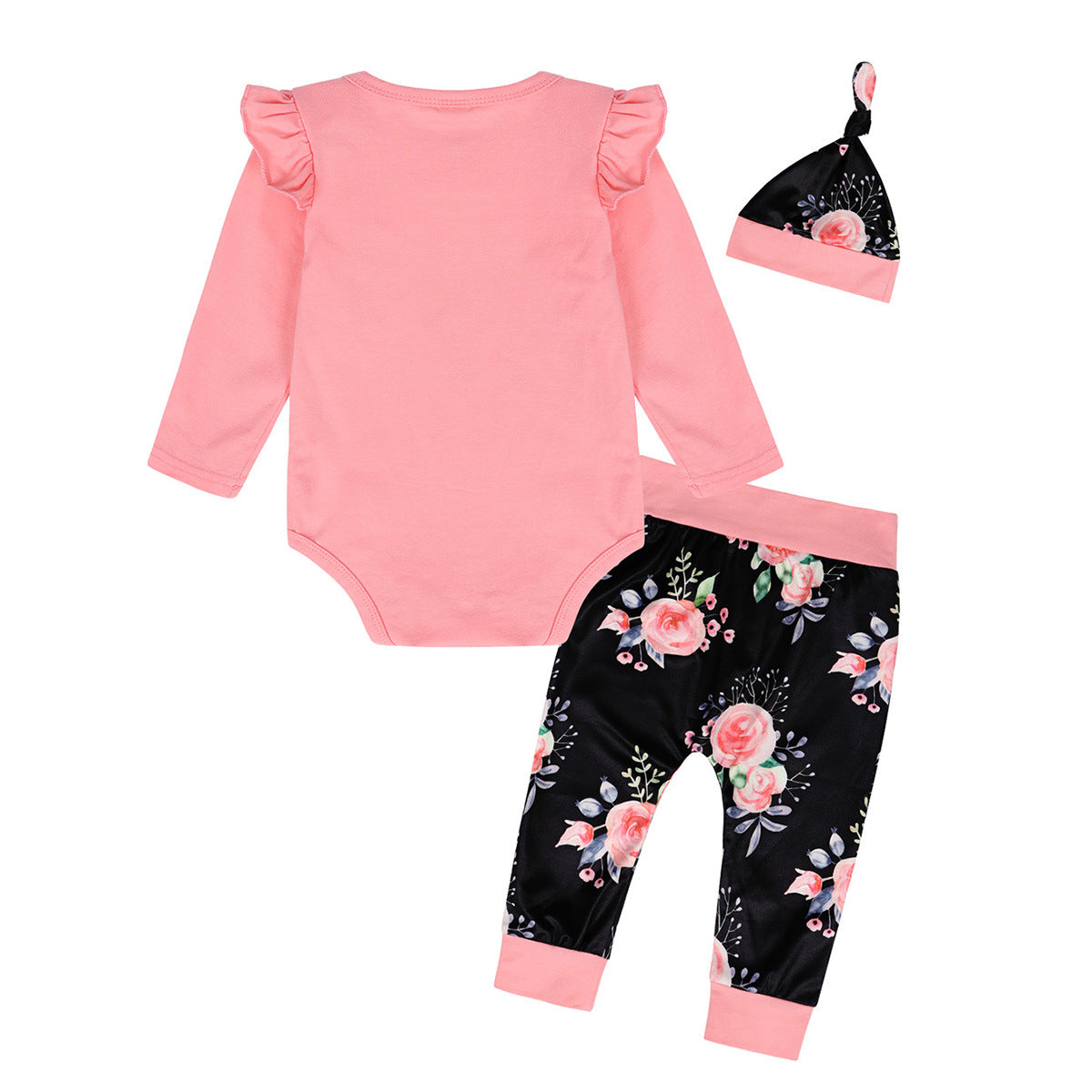 Baby Sister Romper Trousers Hat Three-piece Set